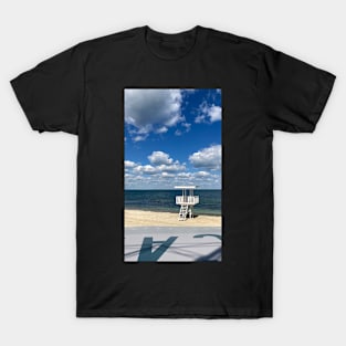 Rescue tower on the seashore in Odessa T-Shirt